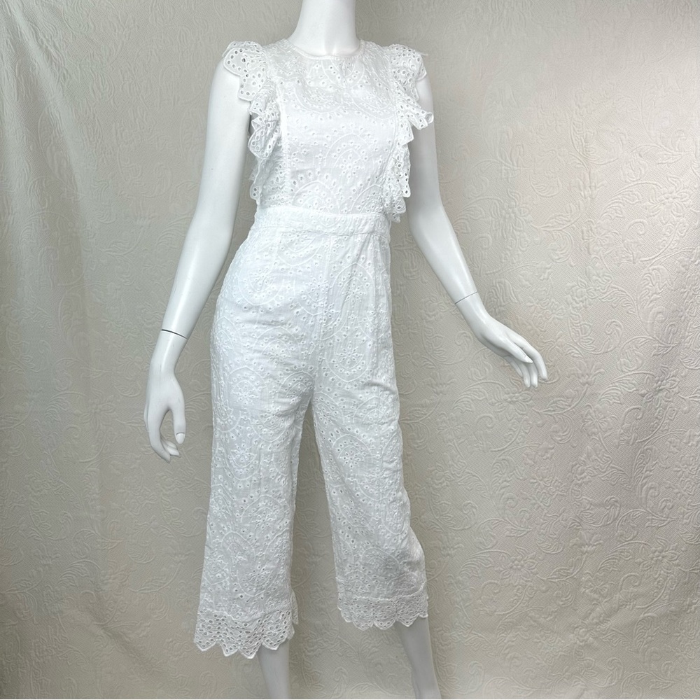 Built by Dreamers Aurora White Eyelet Jumpsuit